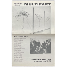 Tadeusz Kantor - Multipart. Galeria Foksal, Warszawa, 1971