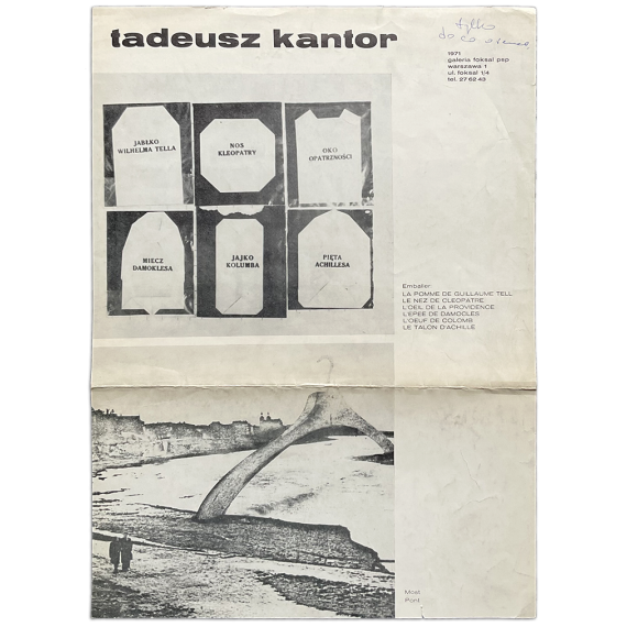 Tadeusz Kantor - ["Emballages", "Impossible Monuments"]. Galeria Foksal PSP, Warszawa, 1971