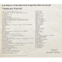 Tadeusz Kantor - La leçon d'anatomie d'après Rembrandt. Galeria Foksal, 1969