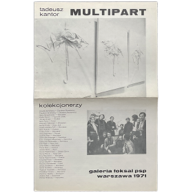 Tadeusz Kantor - Multipart. Galeria Foksal, Warszawa, 1971