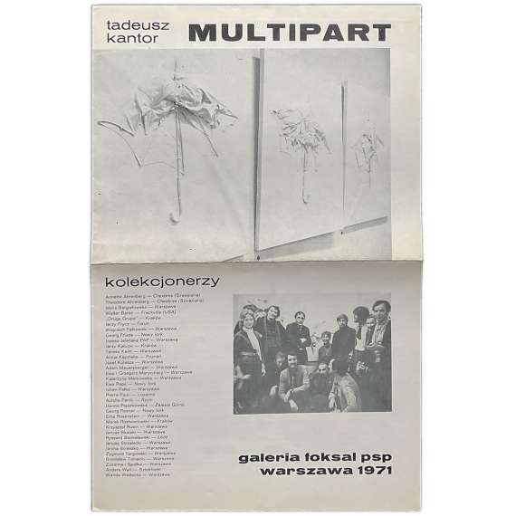 Tadeusz Kantor - Multipart. Galeria Foksal, Warszawa, 1971