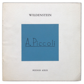 Anselmo Piccoli - Óleos. Wildenstein, Buenos Aires, abril 1982