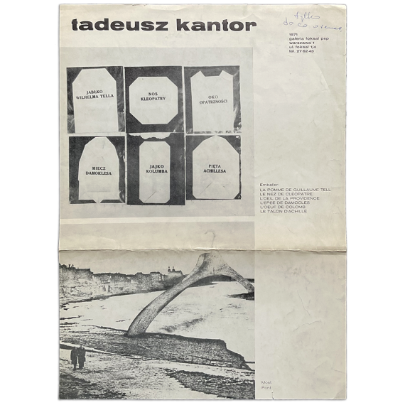 Tadeusz Kantor - ["Emballages", "Impossible Monuments"]. Galeria Foksal PSP, Warszawa, 1971