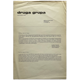 Druga Grupa. Galeria Foksal, Warszawa, grudzien 1972