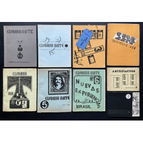 Cisoria Arte. Nos. 1 al 6 - marzo 1975 a december 1982 + "Sobrantes" + Revista Arte(f)actos Nos. 1 y 2 (Anexo de Cisoria Arte)