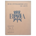 Buró Interamericano de Arte. Boletín No. 1 - Octubre 1951