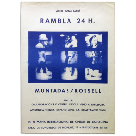 Vídeo instal·lació "Rambla 24 h." - Muntadas / Rossell