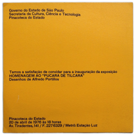 Homenagem ao "Pucará de Tilcara", Pinacoteca do Estado, Sao Paulo, Brasil, 20 de abril de 1976