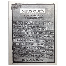 Mitos vadios - Performance. [Sao Paulo], Rua Augusta 2918, 5 de novembro [1978]