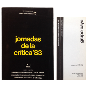Grupo CAyC. Asociación Argentina de Críticos de Arte - Jornadas de la Crítica '83