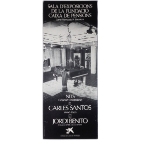 "Nits". Concert-instal·lació Carles Santos - Jordi Benito. Barcelona, 9 de gener de 1985