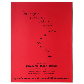 Carlos Franqui - Poemas para mirar. Galería Eude, Barcelona, desembre de 1976