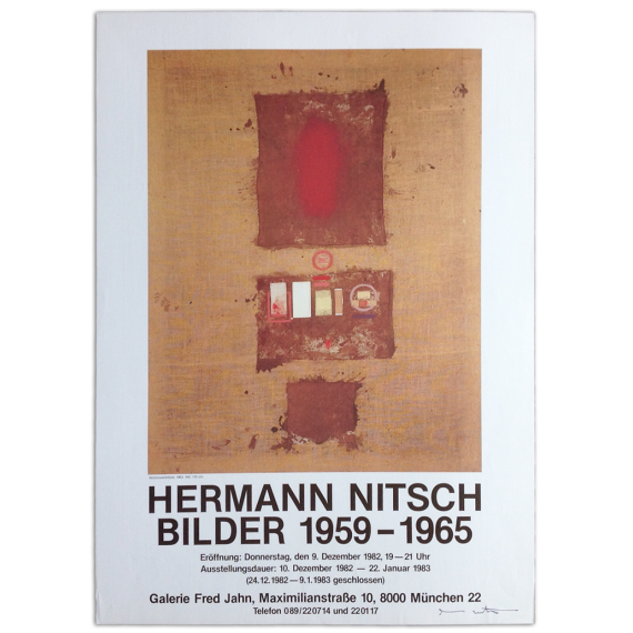 Hermann Nitsch. Bilder 1959-1965. Galerie Fred Jahn, München, Dezember 1982 - Januar 1983