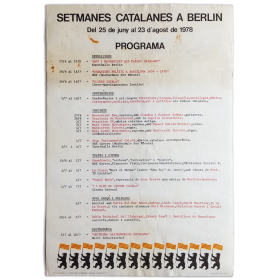 Setmanes catalanes a Berlin. Del 25 de juny al 23 d'agost de 1978