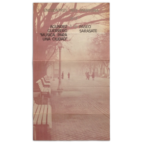 Agúndez, Guerrero - "Música para una ciudad". Encuentros Pamplona, Paseo Sarasate, 26 VI - 3 VII, 1972