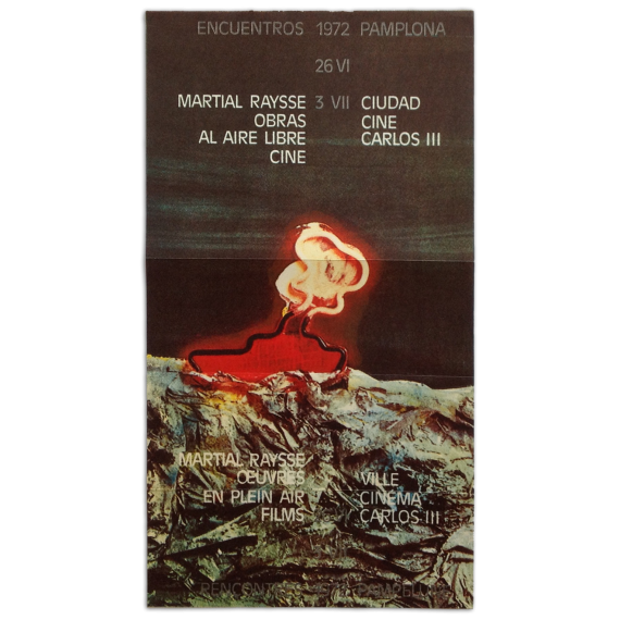 Martial Raysse - Obras al aire libre. Cine. Encuentros Pamplona, Ciudad, Cine Carlos III, 26 VI - 3 VII, 1972