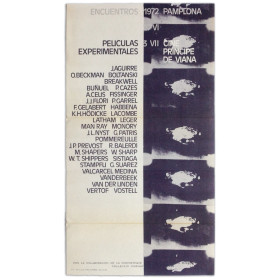 Películas experimentales. Encuentros Pamplona, Cine Príncipe de Viana, 27 VI - 3 VII, 1972