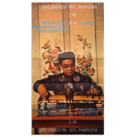 Trân Van Khê, Trân Thi Thuy Ngoc, Trân Quang Hai. Encuentros Pamplona, Ciudadela, 2-VII, 1972