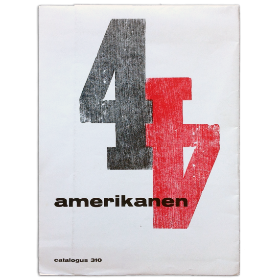 4 Amerikanen - Jasper Johns, Alfred Lesley, Rauschenberg, Stankiewicz. Stedelijk Museum catalogus 310, Amsterdam, juni 1962