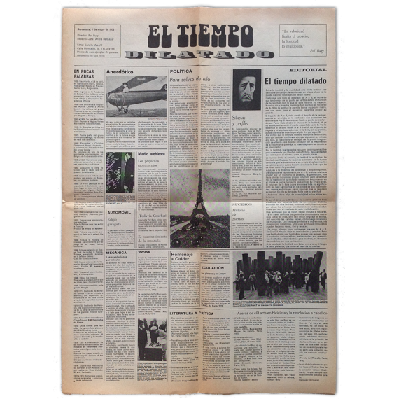 El temps dilatat - El tiempo dilatado. Galería Maeght, Barcelona, 6 de maig de 1975