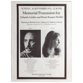 Memorial Procession for Orlando Letelier and Ronni Karpen Moffitt