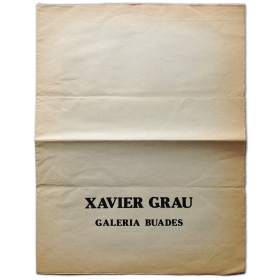 Xavier Grau. Galería Buades, Madrid, abril 1983