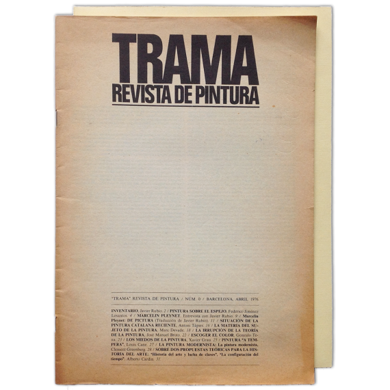 TRAMA. Revista de pintura. Núm. 0, Abril 1976 y Núm. 1-2, Otoño 1977 (completa)