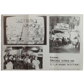Muntadas: Barcelona Distrito Uno. 8, 9 y 10 octubre [1976]