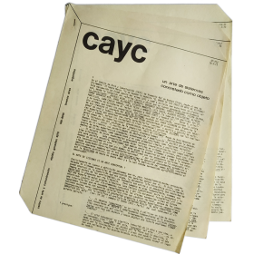 Un arte de sistemas concretado como objeto. CAyC, Buenos Aires, 1973