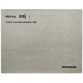 Festival Zaj 1, Madrid, noviembre-diciembre 1965 - Programa