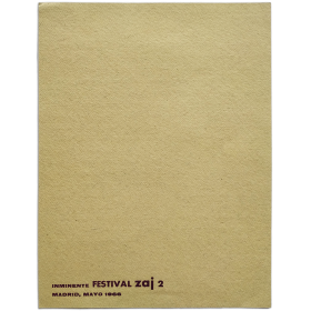 Inminente Festival Zaj 2. Madrid, mayo 1966