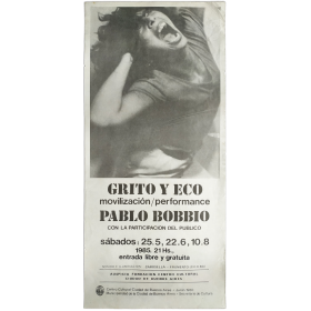 Grito y Eco, movilización / performance - Pablo Bobbio. Centro Cultural Ciudad de Buenos Aires, 25 de mayo de 1985