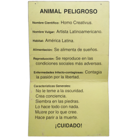 "Animal peligroso" - Grupo Escombros. Arte en la Calle. XIª Jornadas de la Crítica. Buenos Aires, septiembre de 1990