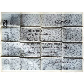 "Homenaje a la tierra" - Grupo Escombros, artistas de lo que queda. La Plata, Argentina, abril 2000