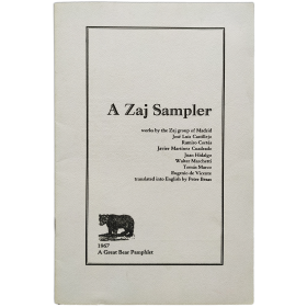 A Zaj Sampler. A Great Bear Pamphlet 1967