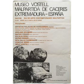 DACOM Día de Arte Contemporáneo Malpartida, 27-8-83. Museo Vostell Malpartida de Cáceres, Extremadura-España