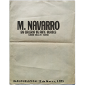 M. Navarro en Galería de arte Buades. Madrid, Marzo de 1975