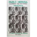 Pablo Neruda - Confieso que he vivido. Memorias. La obra pósturma de Neruda. Seix Barral, Barcelona, 1974