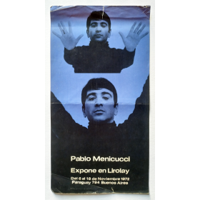 Pablo Menicucci expone en Lirolay. Buenos Aires, del 6 al 18 de noviembre 1972