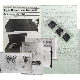 Luis Fernando Benedit. Projects and Labyrinths. Whitechapel Art Gallery-Experimental Gallery, London, 29 May - 6 July 1975
