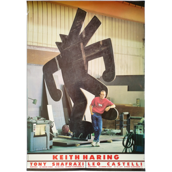 Keith Haring: Paintings. Tony Shafrazi, October 26 – November 30 / Sculptures. Leo Castelli, October 26 – November 23