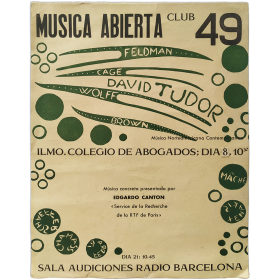 Club 49 - "Música abierta": Música Norteamericana Contemporánea