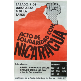 Acto de solidaridad con Nicaragua. Casa de Campo, Madrid, 1979