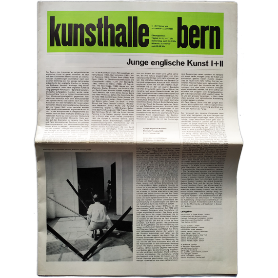 Kunsthalle Bern, 4.-22. Februar und 25. Februar-2. April 1967: Junge englische Kunst I+II