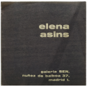 Elena Asins. Galería SEN, Madrid