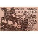 Fourth Annual Exhibition of the Society of Independent Artists. Hotel Waldorf Astoria, [New York, 1920] (Mailing card)