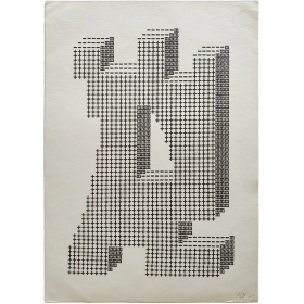 Ruth Wolf-Renfeldt - "Concrete Figure", Typewritings (1979)
