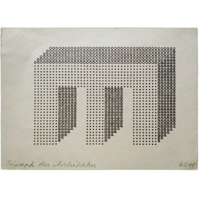 Ruth Wolf-Renfeldt - "Triumph der Architektur", Typewritings (1978)