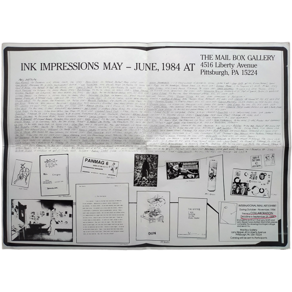 Ink Impressions. The Mail Box Gallery, Pittsburgh, PA, USA, May-June 1984