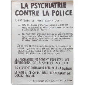 La Psychiatrie contre la police - Les Psychiatres désaliènistes de La Seine